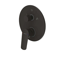 Смеситель Bravat Rhein PB8429564BW-2-ENG для душа, черный матовый