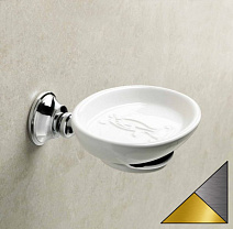 Мыльница Stil Haus Smart SM09(02-BI) хром/золото/белый Мыльница Stil Haus Smart SM09(02-BI) хром/золото/белый