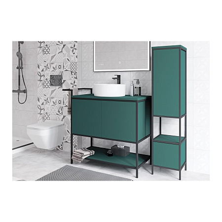 Смеситель Cersanit Brasko Black 63111 для раковины, черный