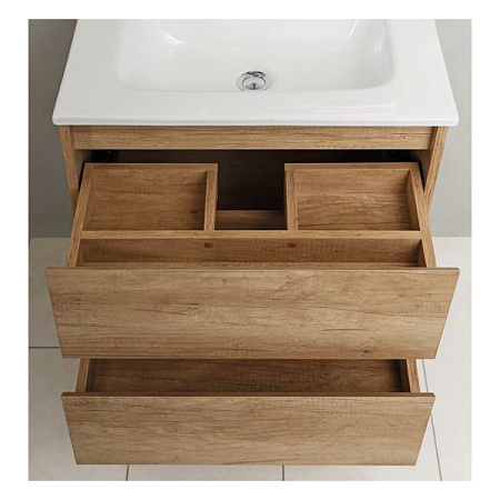 Тумба с раковиной BelBagno Kraft KRAFT-600-2C-SO-RT 60 rovere tabacco