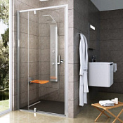 Душевая дверь в нишу Ravak Pivot PDOP2-120 03GG0100Z1 Transparent, белый