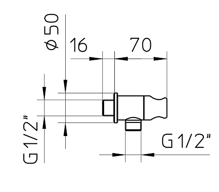 Душевая лейка Palazzani 9910N349 нержавеющая сталь