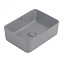 Раковина накладная ABBER Rechteck AC2213MG серый матовый - фото 1