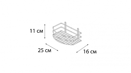 Полка овальная Fixsen FX-720-1 хром