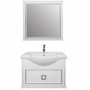 Мебель для ванной Tessoro Foster TS-F9065-CH-W-S 65 подвесная, белый с патиной серебро