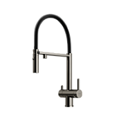 Смеситель для кухонной мойки Sancos Imola SC4010GG вороненая сталь/черный