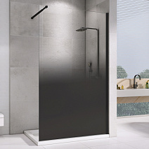 Душевая перегородка ABBER Immer Offen AG69121BD 120x200 прозрачное/тонированное/черный