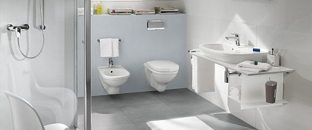 Унитаз подвесной Villeroy & Boch O.Novo 5660HR01 безободковый, микролифт, альпийский белый