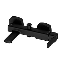 Смеситель GPD Pedra MBB160-S для ванны с душем, черный матовый Смеситель GPD Pedra MBB160-S для ванны с душем, черный матовый