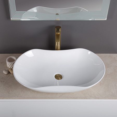 Раковина накладная BelBagno BB1334 41x66.5x12 белый