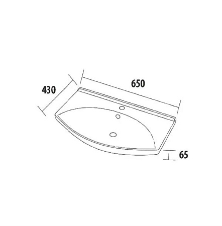 Мебельная раковина Dreja Лагуна 192529  65
