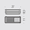 Полка металлическая Colombo Angolari B9632.HPS1 нержавеющая сталь - фото 2