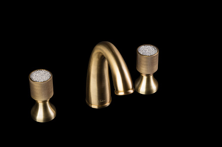 Смеситель Boheme Royal Cristal 317-Royal/CRST для раковины, бронза