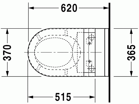 Унитаз подвесной Duravit Starck 3 2226590000+611000002304300 с функцией биде, белый