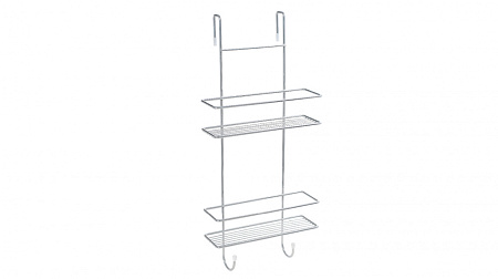 Полка двойная для душевой кабины Fixsen FX-740-2 хром