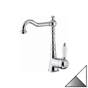 Смеситель Emmevi Laguna 40513BС для раковины, белый/хром