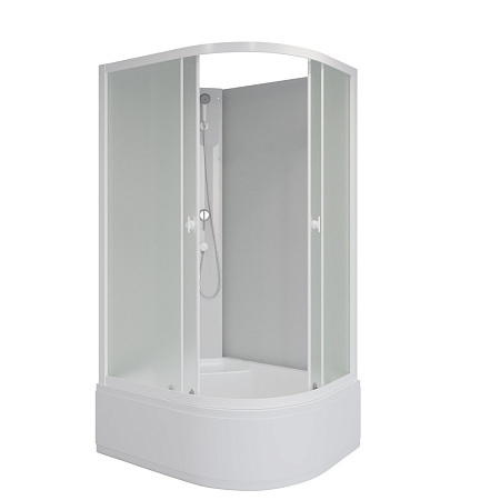 Душевая кабина Niagara Promo P90/80/40L/MT/BK 90x80x195 L стекло матовое/профиль белый