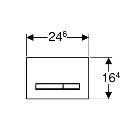 Кнопка смыва Geberit Sigma 50 115.671.DW.2 черная