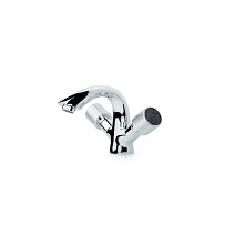 Смеситель Boheme Royal Cristal 271-Royal/CRST black для раковины, хром/черный