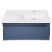 Тумба с раковиной La Fenice Elba FNC-01-ELB-BG-90 R Blu Grigio синий матовый