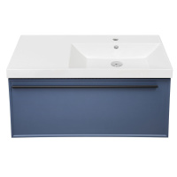 Тумба с раковиной La Fenice Elba FNC-01-ELB-BG-90 R Blu Grigio синий матовый