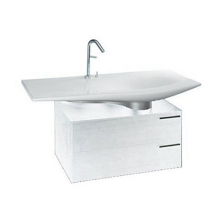 Тумба с раковиной Jacob Delafon Stillness EB133 белый бриллиант, лак