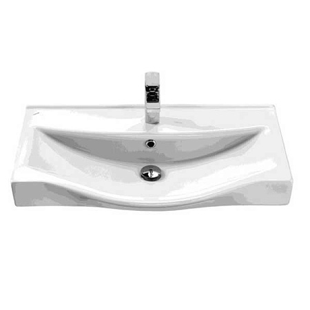 Тумба с раковиной Aquaton Беверли 1A235501BV010 80 белый глянец
