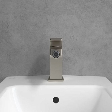 Смеситель Villeroy & Boch Architectura Square TVB12500100064 для биде, никель сатинированный