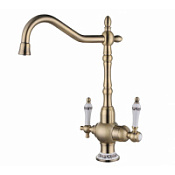 Смеситель Zorg Sanitary ZR 336 YF-50 BR для кухонной мойки, бронза