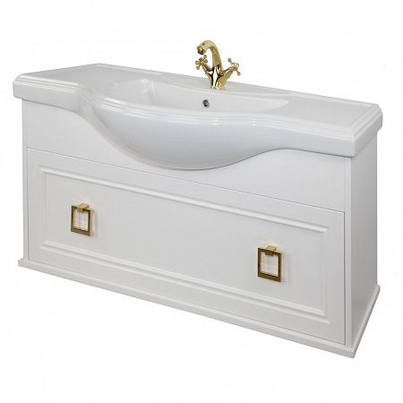 Тумба с раковиной Tessoro Foster TS-F90120-CH-W 120 подвесная, белый