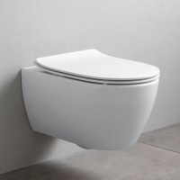 Унитаз подвесной Scarabeo Glam 5201/TW B41 белый матовый/Bicolors Pearl