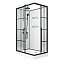Душевая кабина Niagara Standart ST100/80/15QL/KL/BKT 100x80x225 черный матовый/прозрачный клетка - фото 1