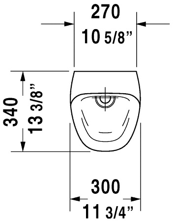 Писсуар Duravit DuraStyle 2808300000 безводный