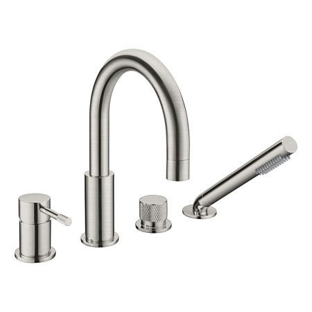 Смеситель Boheme Uno 460-NB для ванны, никель брашированный