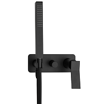 Смеситель IB Rubinetterie Wave EWA313NP для ванны и душа, черный матовый Смеситель IB Rubinetterie Wave EWA313NP для ванны и душа, черный матовый