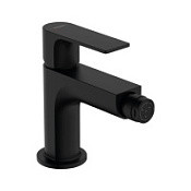 Смеситель Hansgrohe Rebris E 72213670 для биде, с металлическим сливным гарнитуром, черный матовый