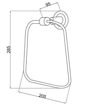 Полотенцедержатель Boheme Murano 10905-W-CR хром/белый