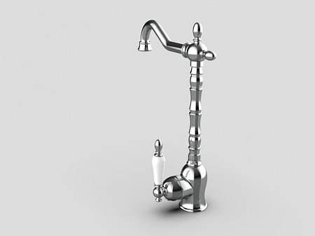 Смеситель GPD Retro MTE180 для раковины, хром