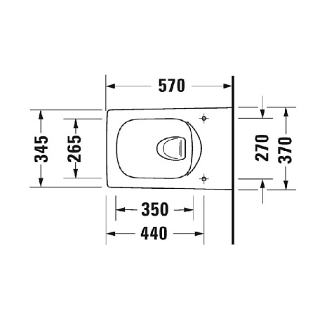 Чаша для унитаза подвесного Duravit Viu 2511090000