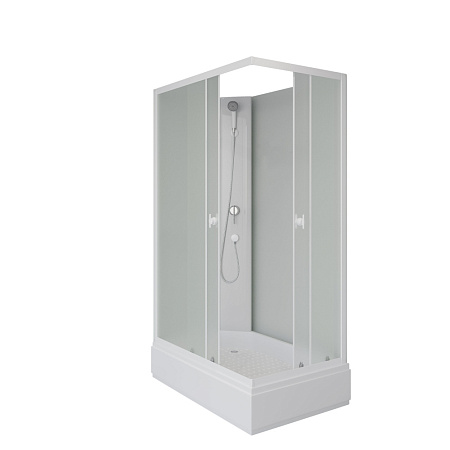 Душевая кабина Niagara Promo P100/80/26Q/MT/BK 100x80x195 матовый/белый