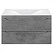 Тумба с раковиной Vincea Fine VMC-2F 80 подвесная, 2 ящика, Beton