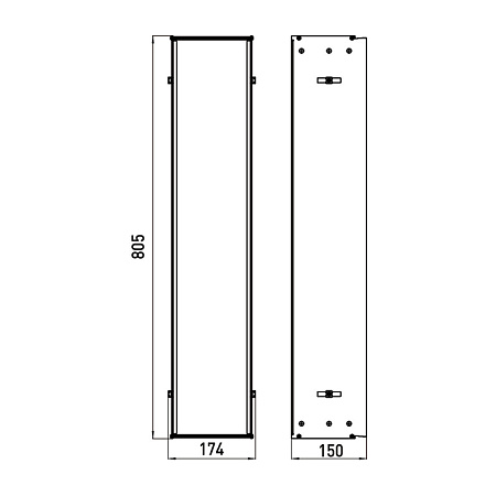 Встраиваемая монтажная рама Emco Asis 9750 000 51 для шкафа