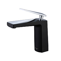 Смеситель Boheme Venturo 371-B для раковины, черный/хром