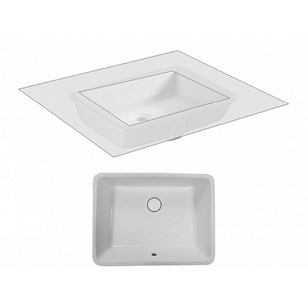 Раковина Hatria Bahia BH0500380010TU0 50х38 белый