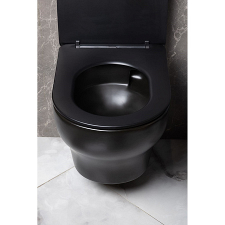 Унитаз подвесной Boheme Fiore 978-SET-B черный матовый