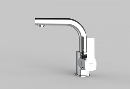 Смеситель GPD Pedra MTL160 для раковины, хром