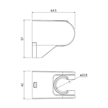 Держатель для душа Milardo 360CP00M53 хром
