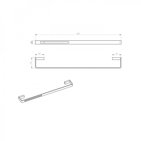 Полотенцедержатель Boheme Q 10942-G золото
