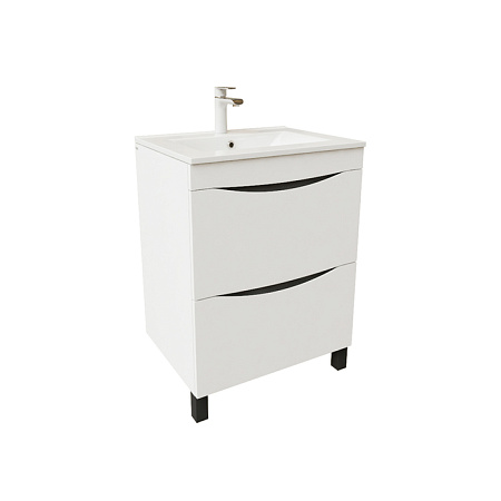 Тумба с раковиной IDDIS Cloud CLO60WFi95K белый