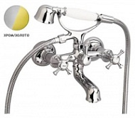 Смеситель Ideal Standart Reflection B9657LS для ванны с душем, хром/золото Смеситель Ideal Standart Reflection B9657LS для ванны с душем, хром/золото